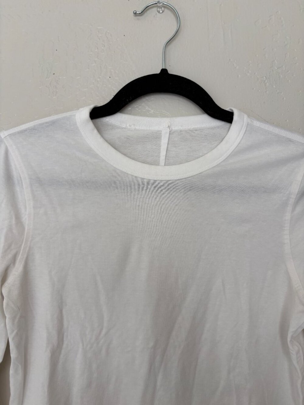 White Lululemon Classic-Fit Cotton-Blend Long Sleeve Shirt Size Small - Picture 4 of 6